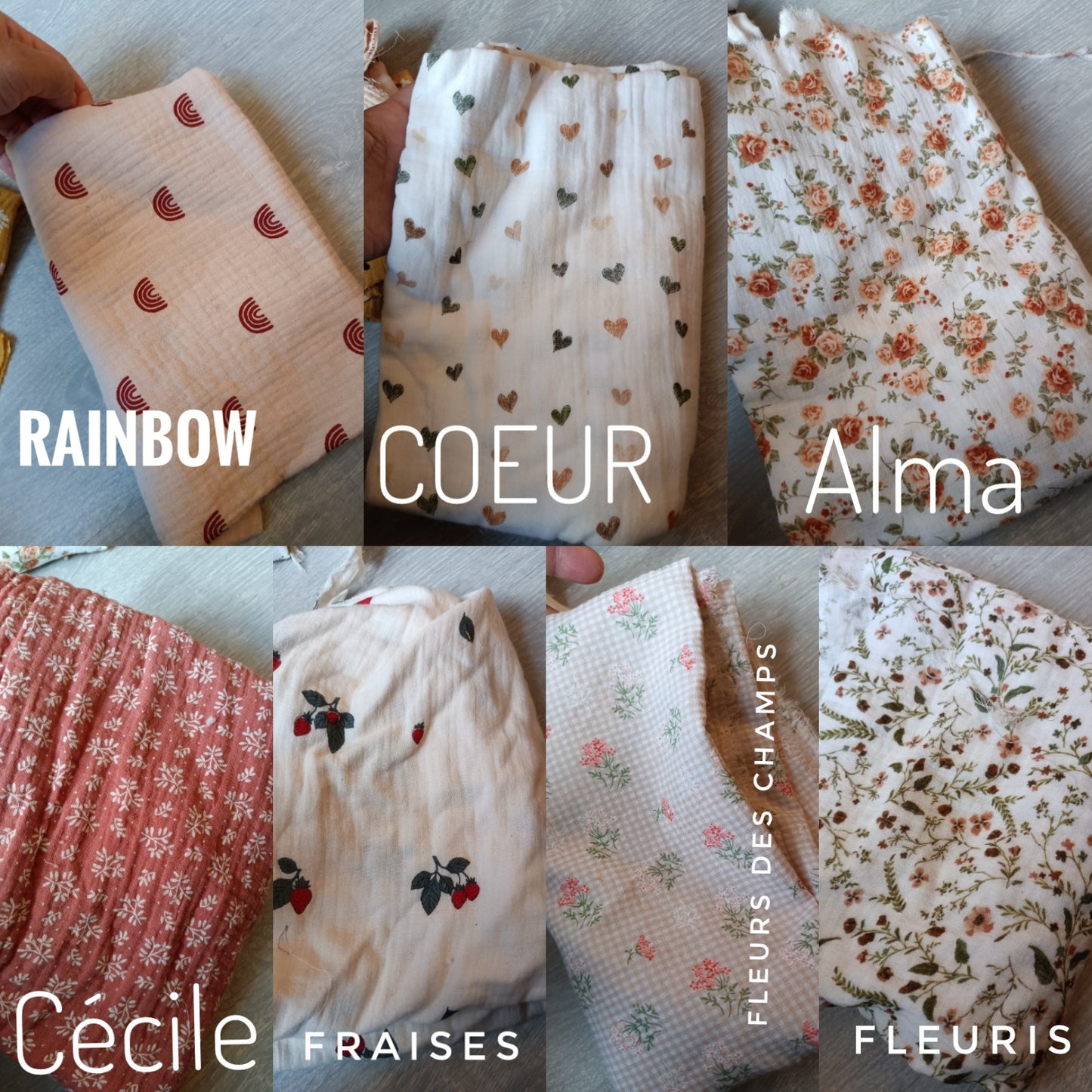 Attache tétine Éloise à motif