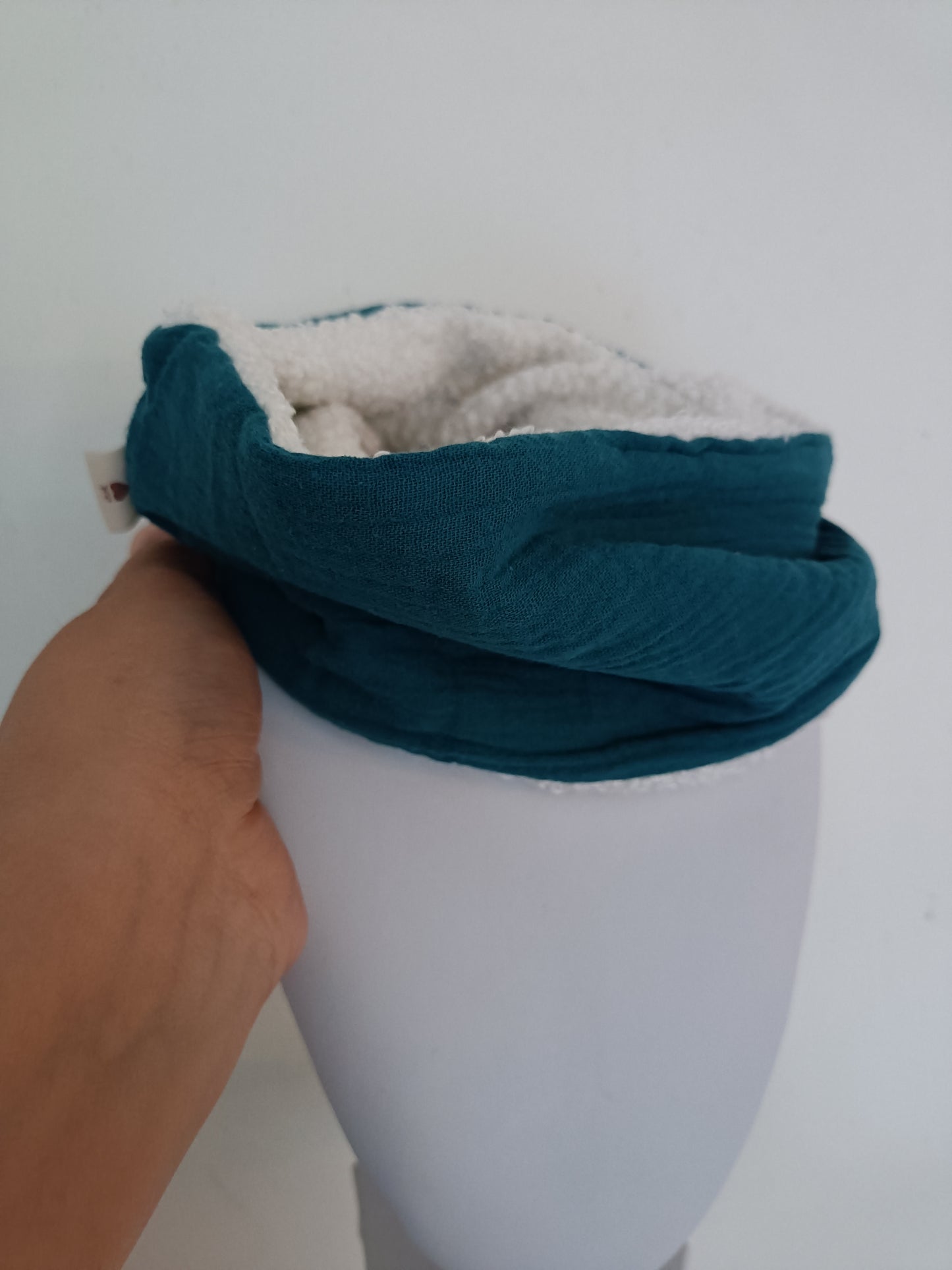 Snood bleu canard 1 an à 3 ans