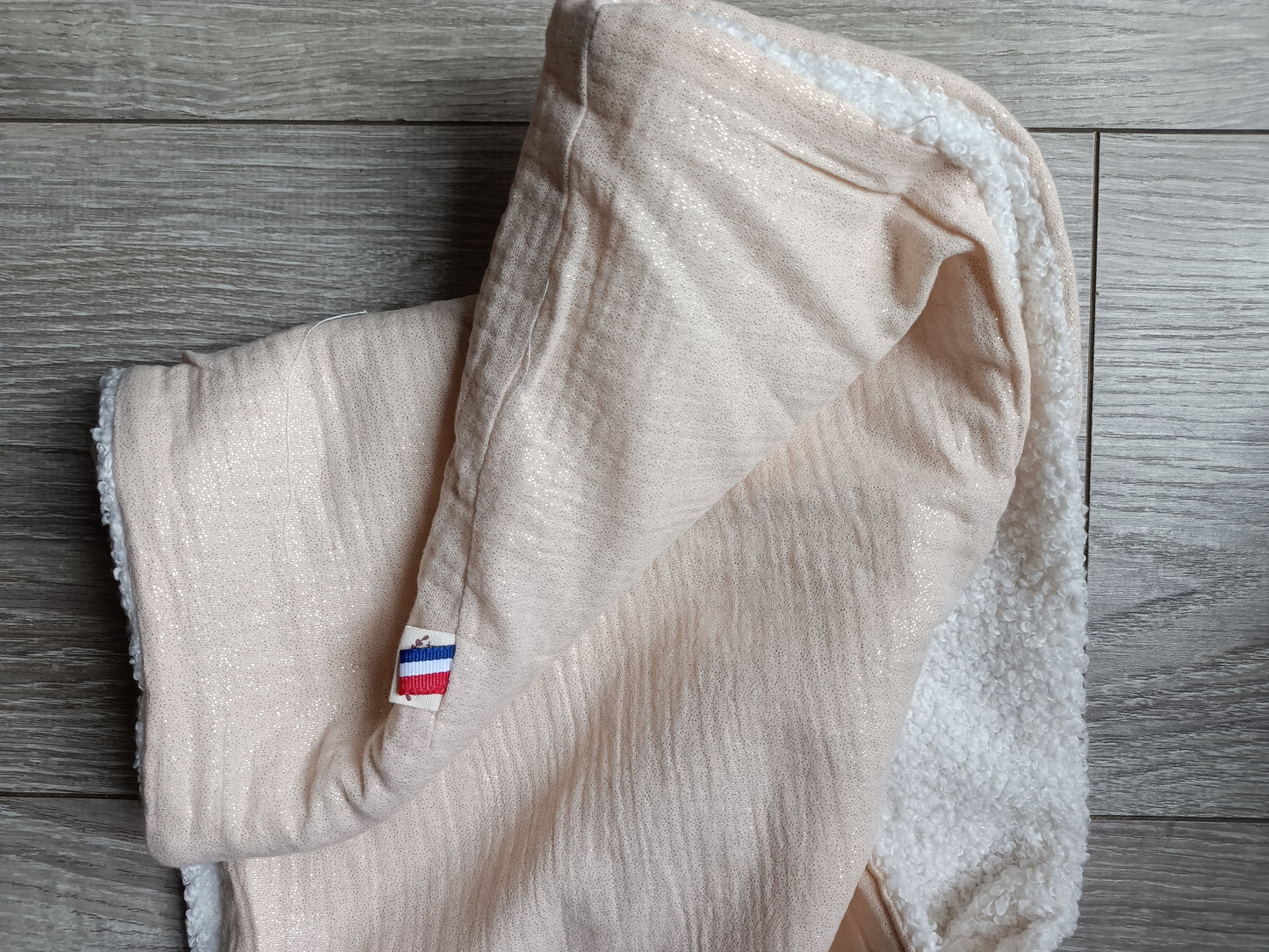 Snood adulte écru pailleté